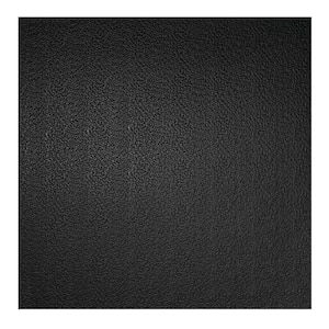 23.75in. X 23.75in. Stucco Pro Vinyl Lay In Black Ceiling Tile (Case of 12)