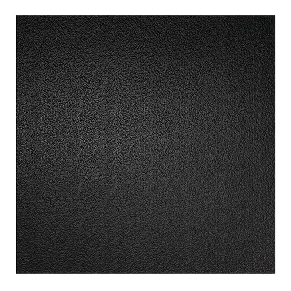 GENESIS 23.75in. X 23.75in. Stucco Pro Vinyl Lay In Black Ceiling Tile ...