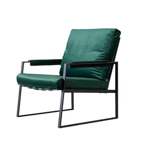 Emerald Modern Arm Chair with Velvet Cushion