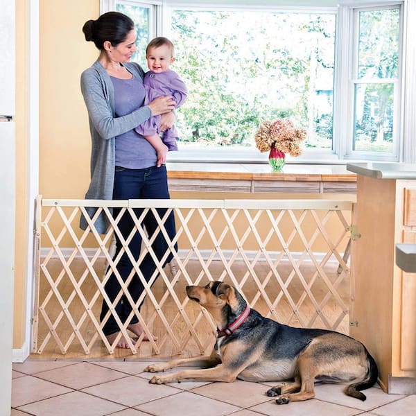 Angel SAR 24 36 in. x 29 32 in. Wood Room Divider Gate Deck Gates for Pet Doorways