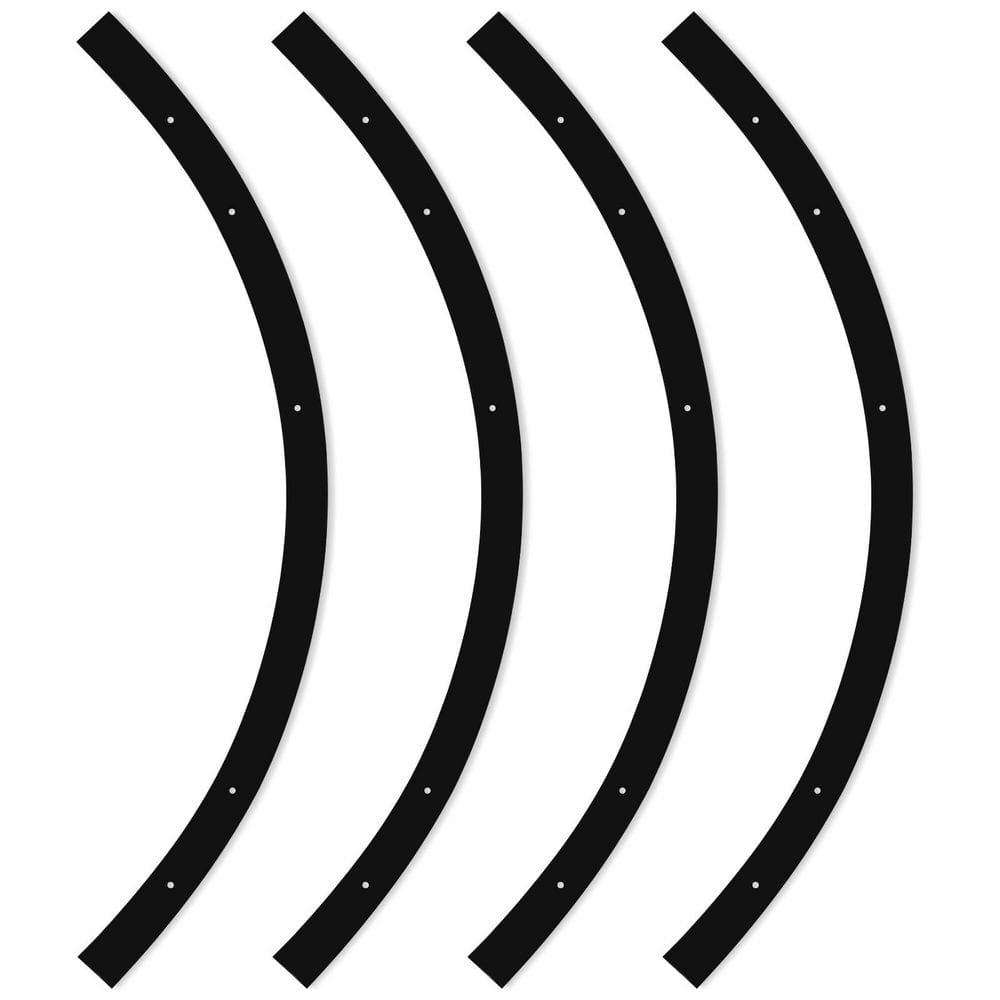 2FT H-Type Curved Track Light Rail, Compatible with Standard 120V Single Circuit 3-Wire H-Track Systems, Black 4 Pack price history on PriceWatchPro