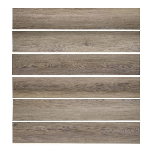 Lucida USA (Sample) PresCore Umber Brown Wood Look 12-mil Waterproof Glue Down Vinyl Tile