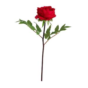 20 in. Artificial Peony Flower Stems, Set of 3