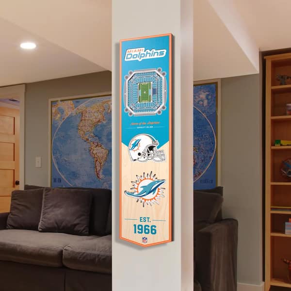 : Party Animal Miami Dolphins 8'x2' NFL Banner : Sports Fan Wall  Banners : Sports & Outdoors