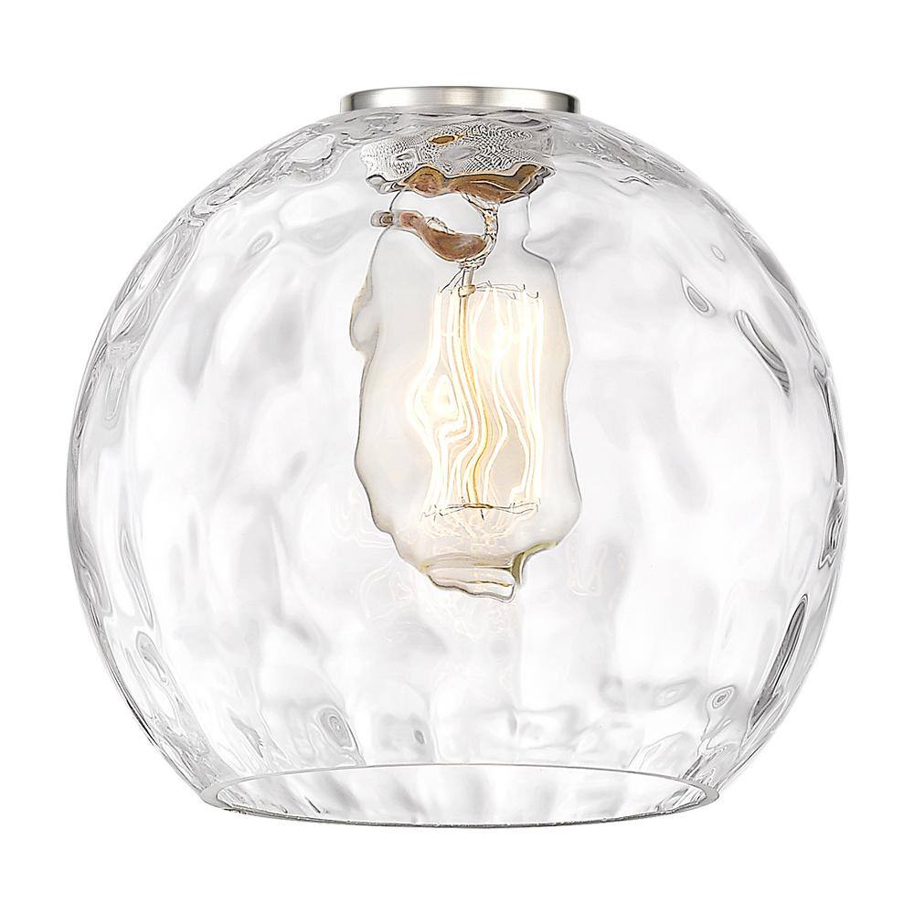 Athens Water Glass Mini Pendant Light in Polished Nickel