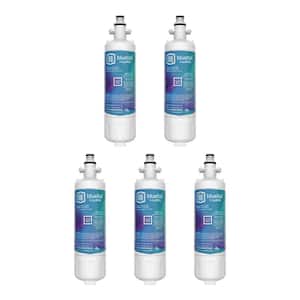 5 Compatible Refrigerator Water Filters Fits LG LT700P and Kenmore 46-9690 (Value Pack)