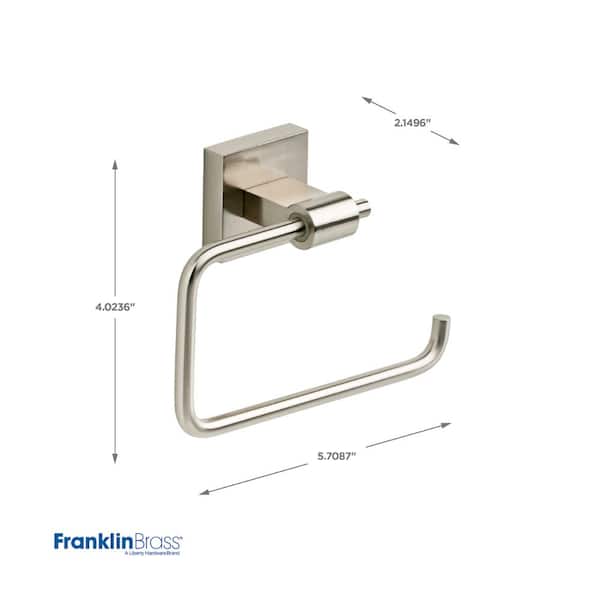 Franklin Brass 193152-SN Over-the-Tank Reserve Toilet Paper Holder Satin  Nickel