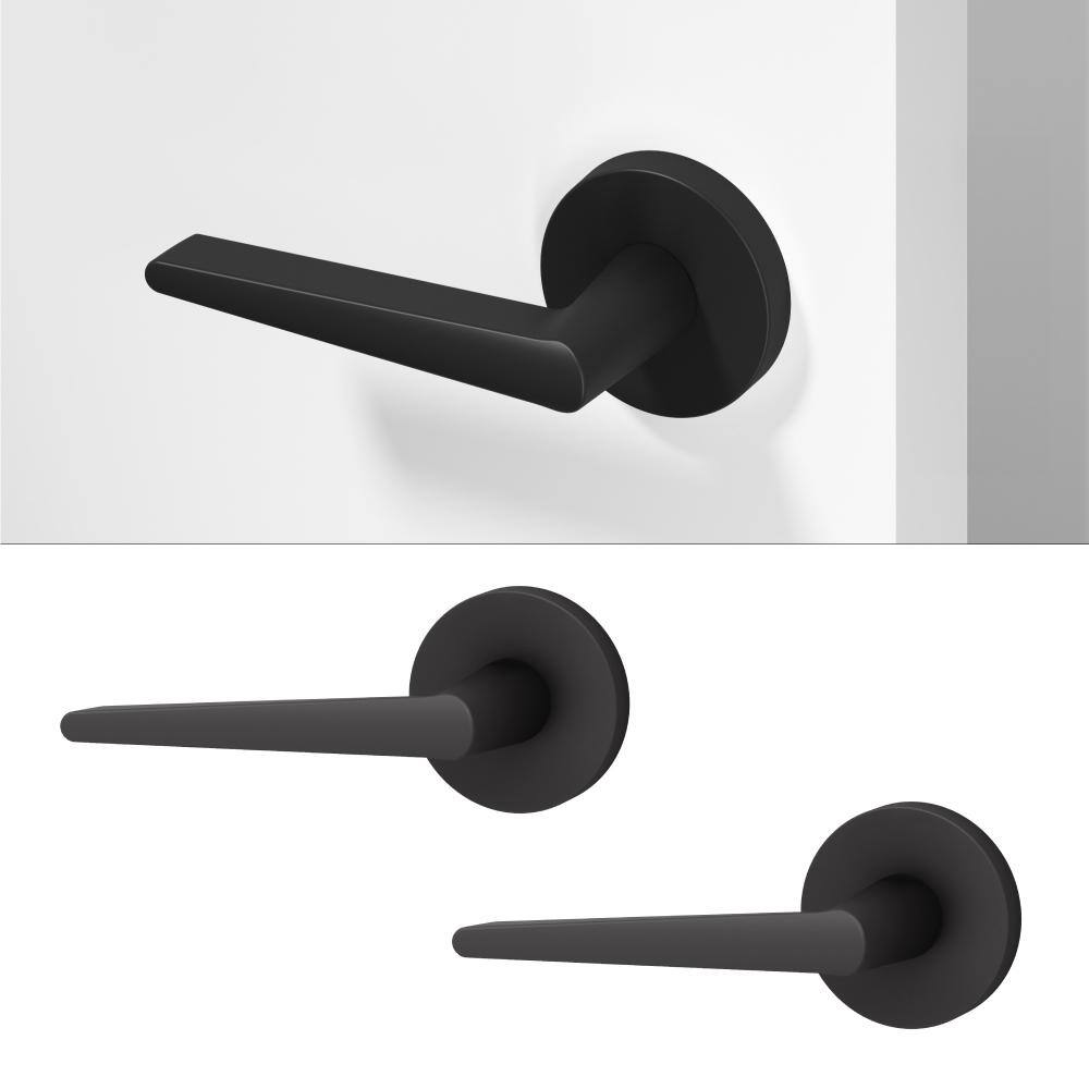 Halo Metal Matte Black Dummy Door Handle with Round Rosette 2-Pack price history on PriceWatchPro