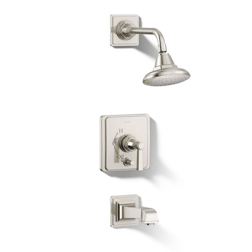 Pinstripe Pure 1-Handle Wall Mount Tub/Shower Trim Kit in Vibrant Polished Nickel (Valve Not Included) price history on PriceWatchPro