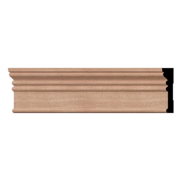 Ekena Millwork MRB3 0.69 in. D x 3.25 in. W x 96 in. L Wood (Sapele Mahogany) Howe Casing Moulding