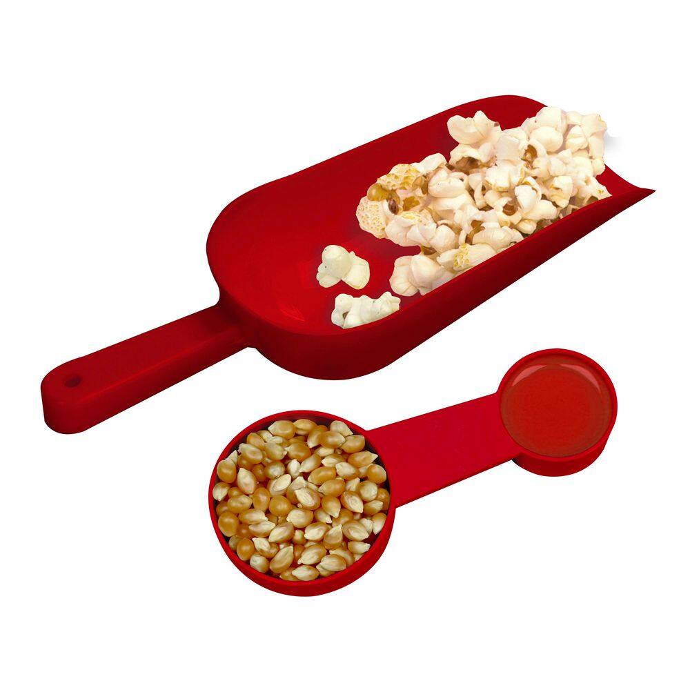 Vintage Red Stainless Steel Popcorn Machine with Cart