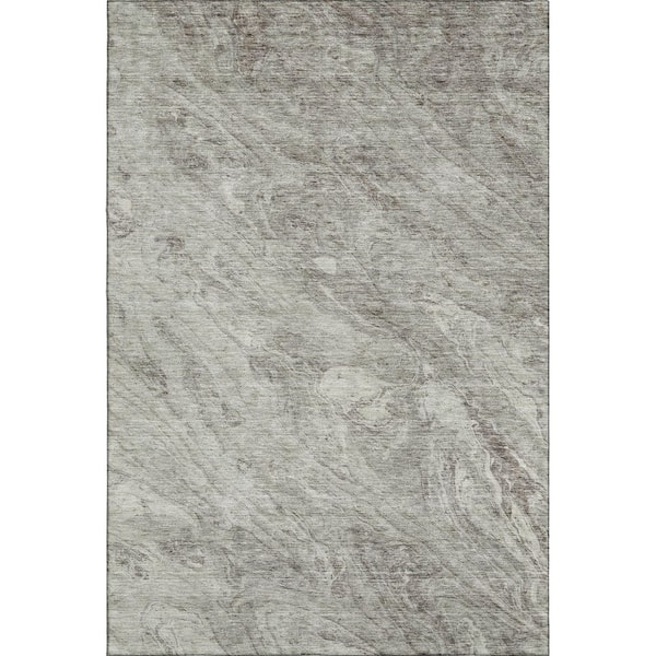 Addison Rugs Mayfield Premium Machine Washable Indoor/Outdoor Geometric AMF640 Taupe 9 ft. x 12 ft. Area Rug