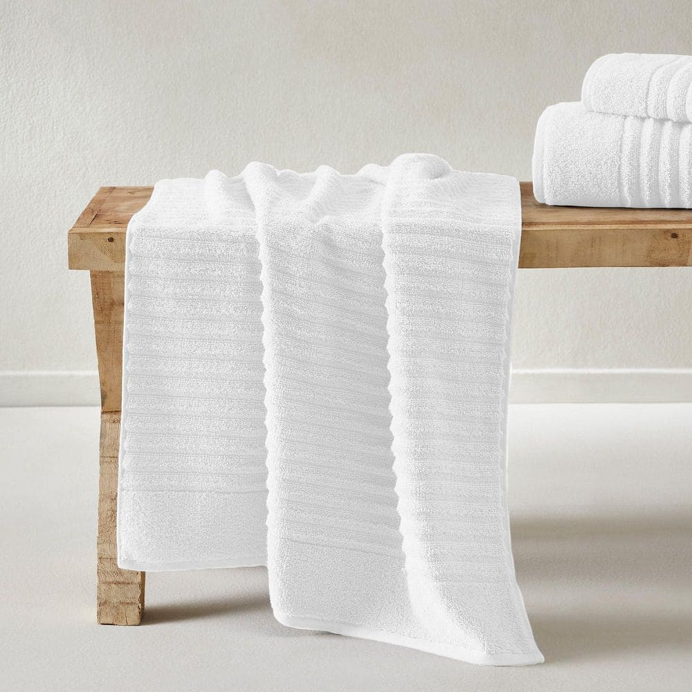 White Turkish Cotton 6-Piece Towel Set