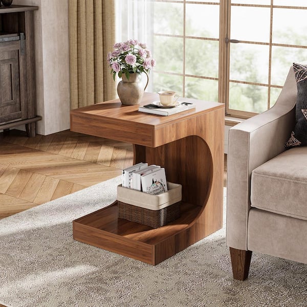 Small rustic wood side table hotsell
