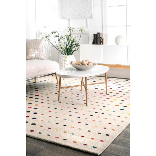 Dorie Dots Multi 9 ft. x 12 ft. Area Rug