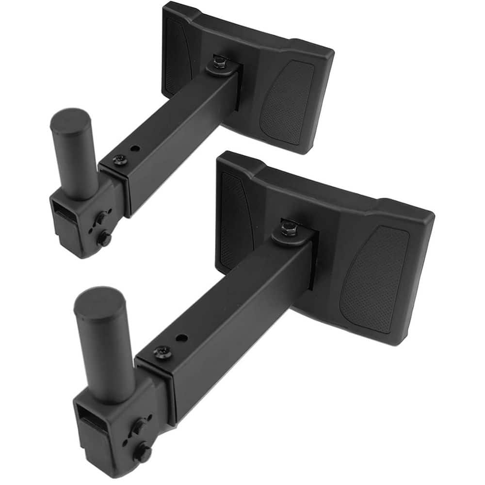 HW-339 Wall Mount Speaker Brackets Swivel Tilt Full Motion Support Up to 100lbs Hidden Screws Black 2 Pack price history on PriceWatchPro