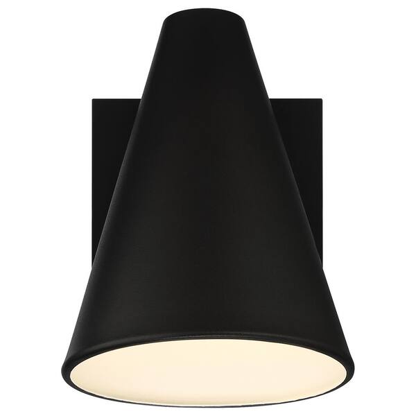 Access Lighting - 1-Light Black LED Outdoor Wall Lantern Sconce (1-Pack)