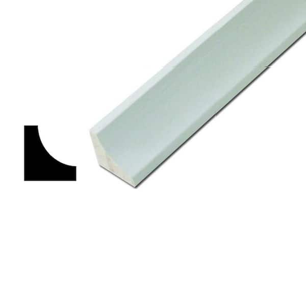 Alexandria Moulding WM 100 11/16 in. D x 11/16 in. W Primed 4S Pine Wood Cove Inside Corner Moulding
