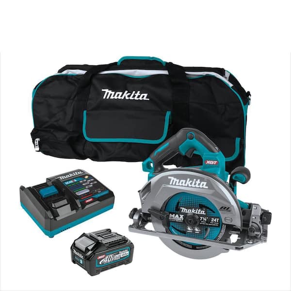40V max XGT Brushless Cordless 7-1/4 in. Circular Saw Kit with Guide Rail Compatible Base, AWS Capable (4.0Ah)