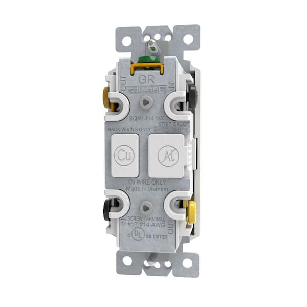 Square D X Series 15 Amp 4-Way Rocker Switch Back Wire Light