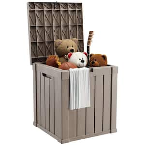 50 Gal. Light Brown Resin Outdoor Storage Deck Box