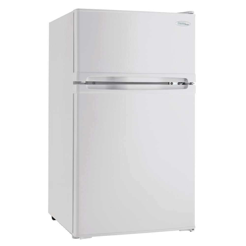 Danby Designer 3.1 cu. ft. Mini 2-Door Refrigerator in White with Freezer