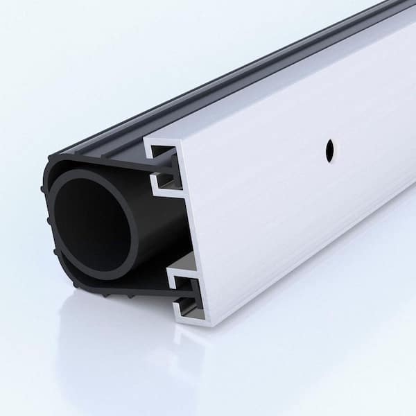 16.5 ft. EPDM Rubber Garage Door Seal Bottom Track with Pre-Drilled Retainer Kit Weatherproof U+O Design