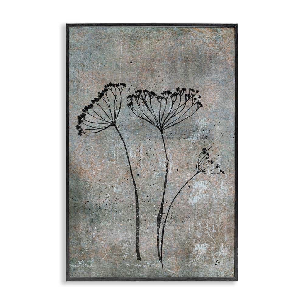 Cow Parsley Sprigs by Lydia Orange Black Framed Nature Giclee Art Print 24 in. x 16 in. price history on PriceWatchPro