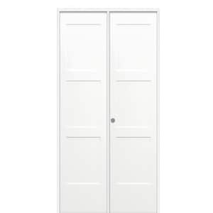 36 in. x 80 in. Birkdale Primed Right Handed Solid Core Molded Composite Prehung Interior French Door on 4-9/16 in. Jamb