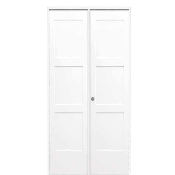 MMI Door 36 in. x 80 in. Birkdale Primed Right Handed Solid Core Molded ...