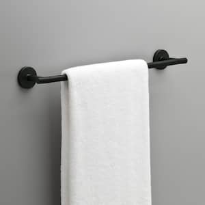 Lyndall 18 in. Wall Mount Towel Bar Bath Hardware Accessory in Matte Black
