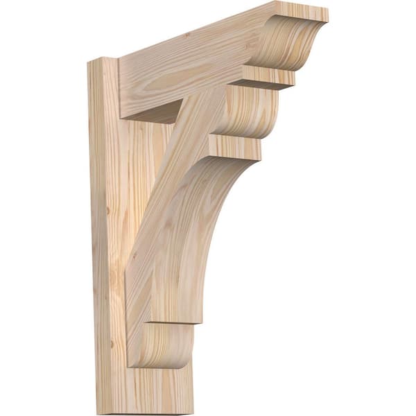 Ekena Millwork 6 in. x 20 in. x 16 in. Douglas Fir Olympic Traditional Smooth Outlooker