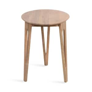 Kershaw 16.00 in. Natural Round Solid Wood End Table