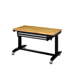 Husky 46 in. Adjustable Height Work Table with 2-Drawers Deals