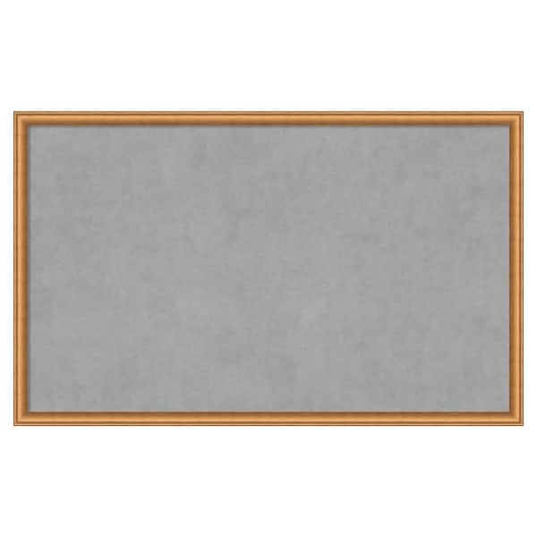Amanti Art Salon Scoop Copper 42 in. x 26 in. Framed Magnetic Board