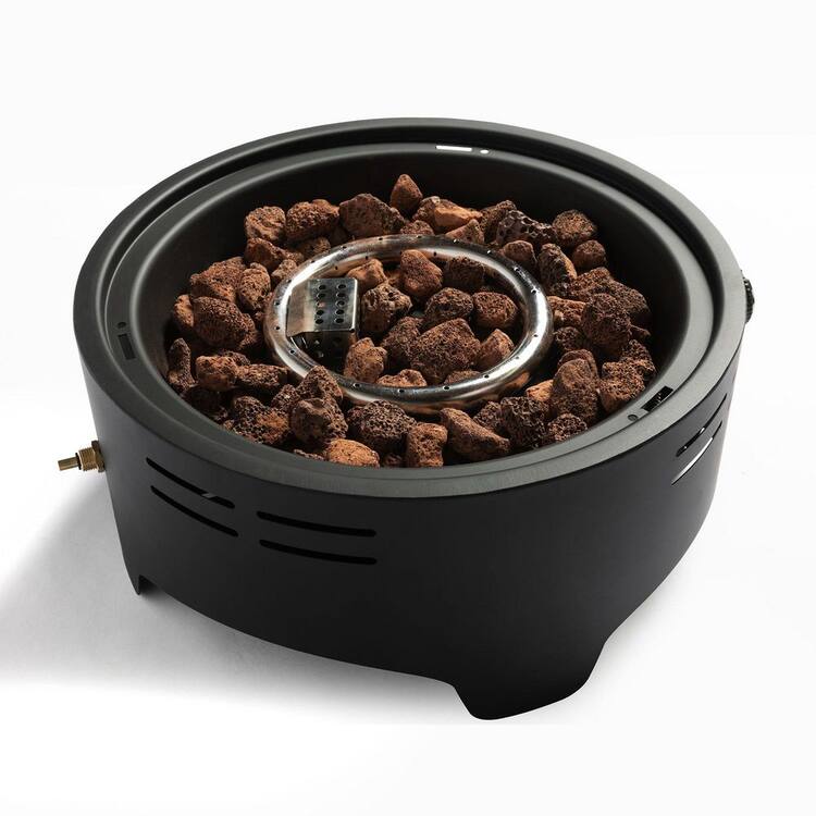 Mondawe 15 inch Outdoor Portable Propane Fire Pit, Tabletop Fire Pit with Quick Connect Regulator