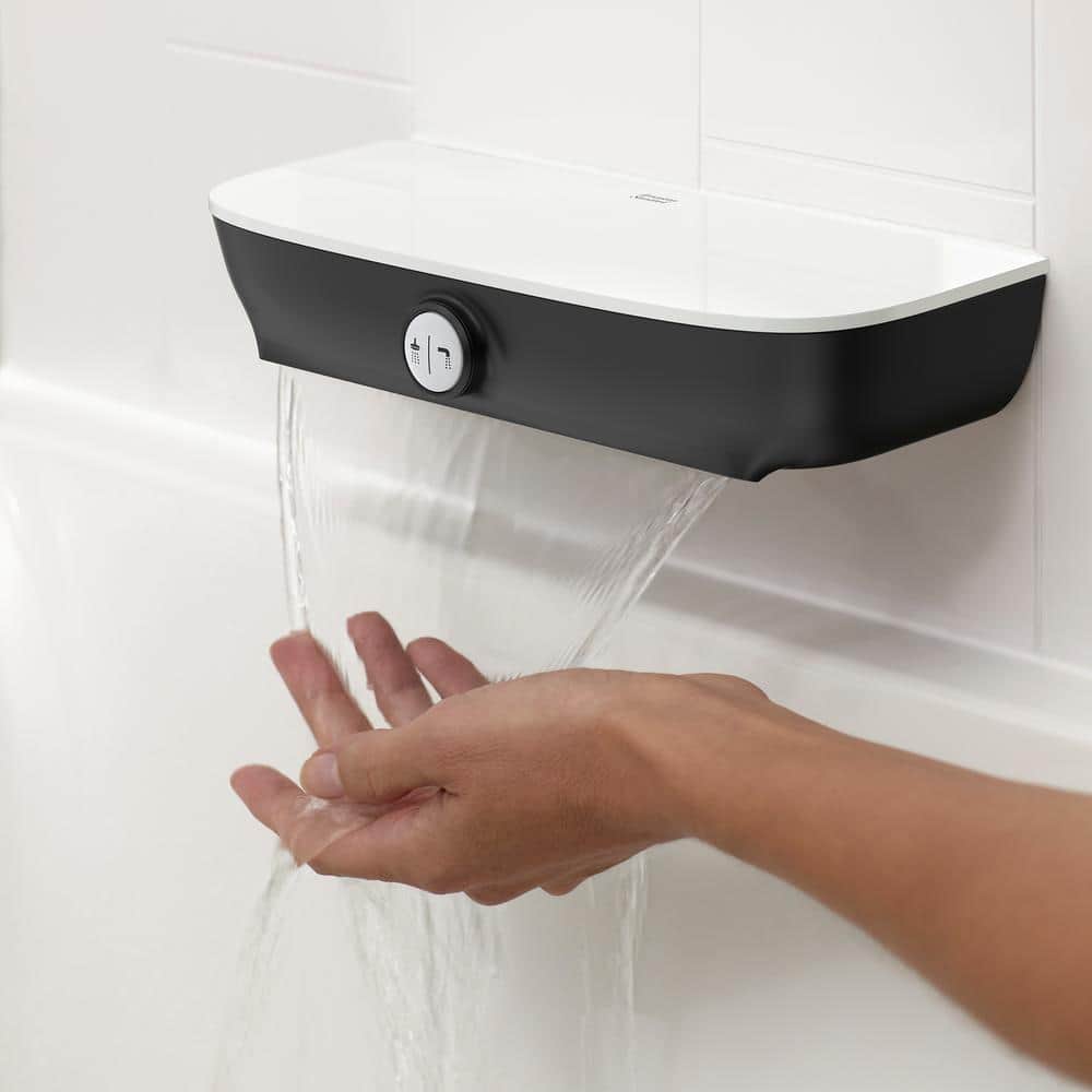 Matte Black Wall Mounted Waterfall Tub Spout