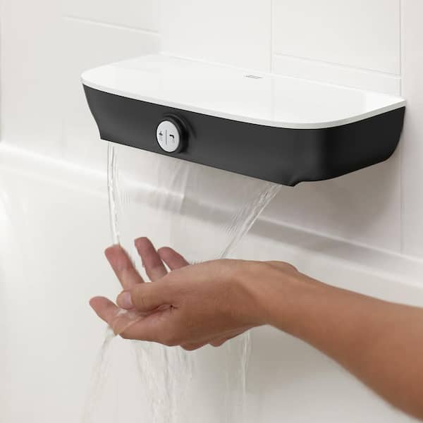 Aspirations Diverting Waterfall Tub Spout in Matte Black