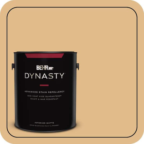 BEHR DYNASTY 1 gal. #M280-4 Royal Gold Matte Interior Stain-Blocking Paint & Primer
