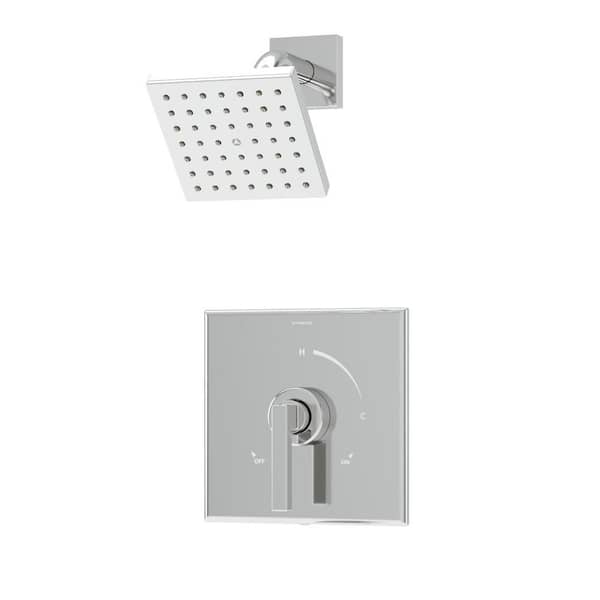 Symmons Duro HydroMersion Shower Trim Kit Wall Mounted with Single Handle Single Spray - 1.5 GPM (Valve Not Included)