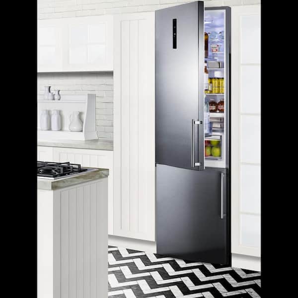 FF71 by Summit - Frost-Free Refrigerator/Freezer in slim 18 Width and ADA  Compliant 46 Height
