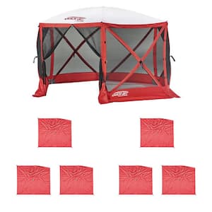Quick Set Escape Sport Tailgating Shelter Tent + Wind & Sun Panels (6 pack)