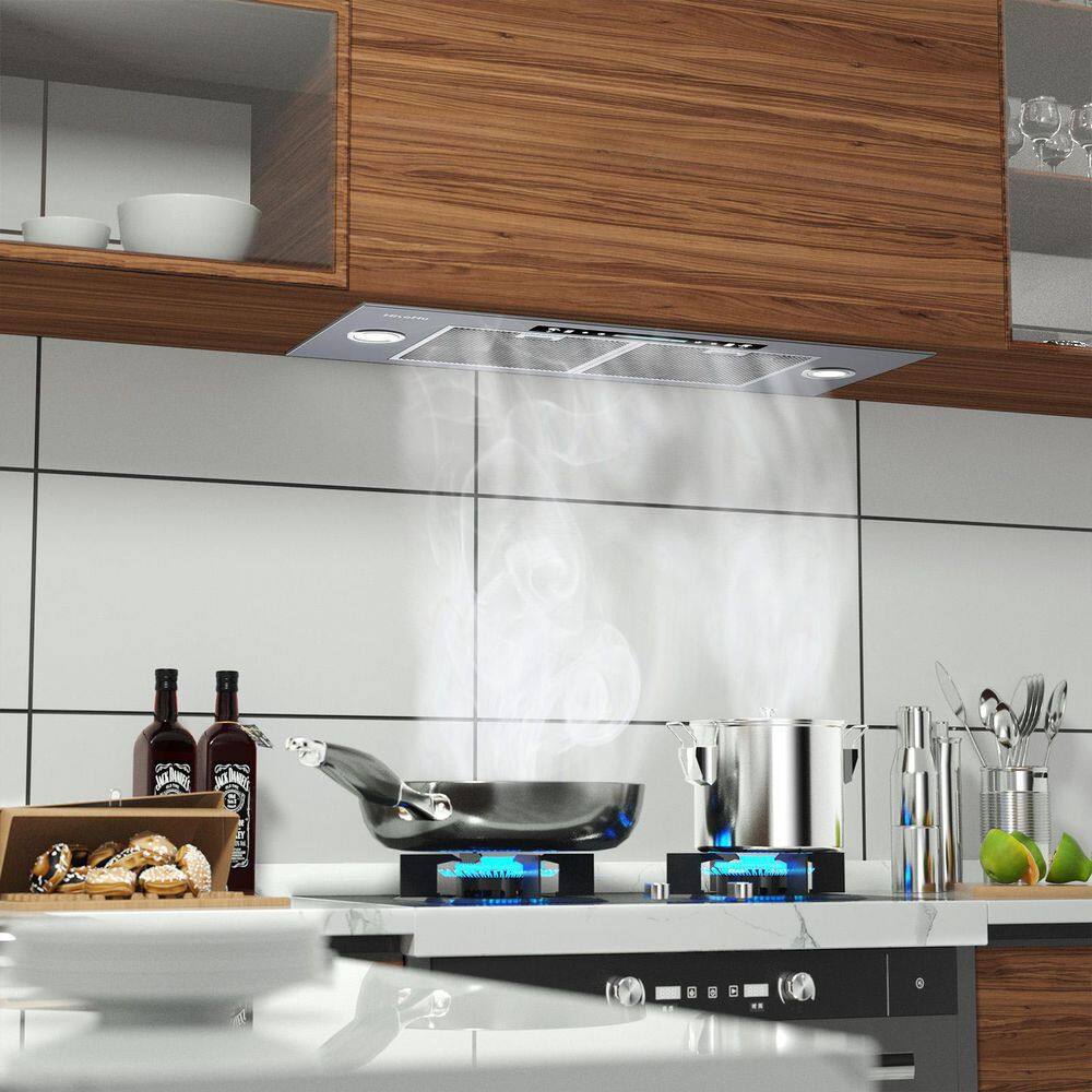 36-Inch Stainless Steel Insert Range Hood with LED Lighting