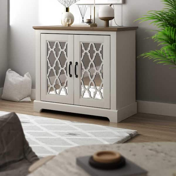 Ivory accent online cabinet