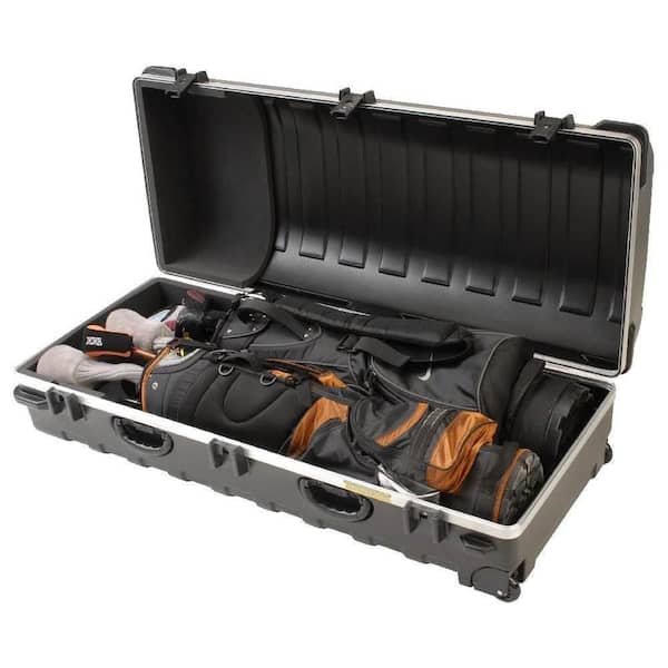 SKB Double ATA Standard Hard Plastic Wheeled Golf Bag Travel Case