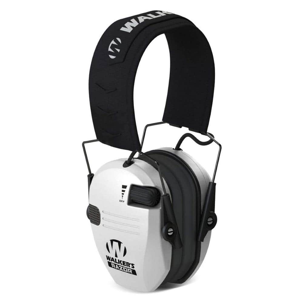 Razor Slim Shooter Folding Ear Protection Muffs with NRR of 23dB, White  GWP-RSEM-WH The Home Depot