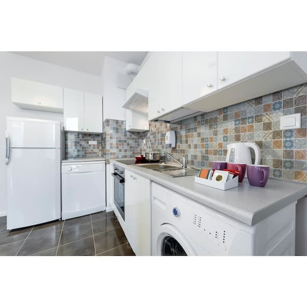 Encaustic Pasadena 2 in. Square 12 in. x 12 in. x 0.24 in. Glass Mesh-Mounted Mosaic Wall Tile (15 sq. ft./Case)