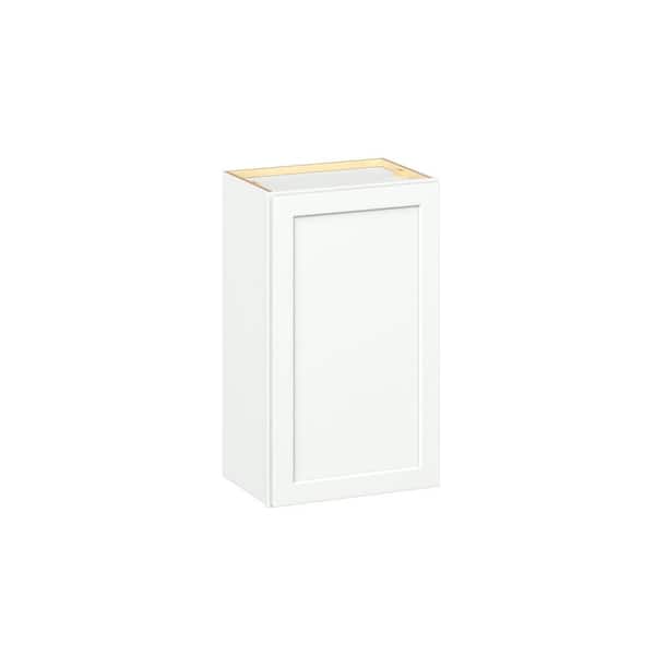 Emerson Pure White Wall 1 Door Ready to Assemble Kitchen Cabinet (18 in. W x 30 in. H x 12 in. D)