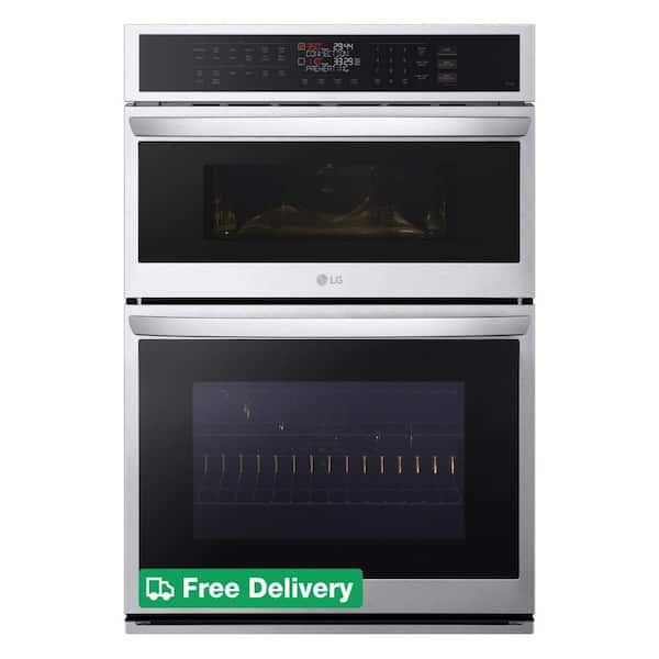6.4 cu. ft. Smart Combi Wall Oven with Fan Convection, Air Fry in PrintProof Stainless Steel
