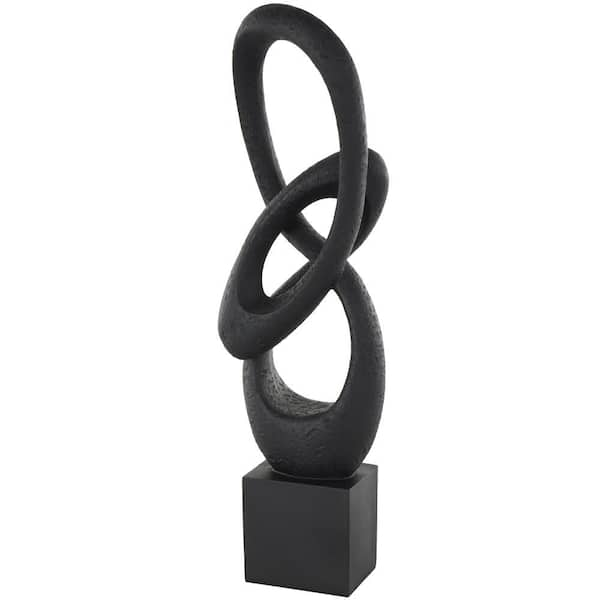 Black Resin gymnast sculpture on sale in loop